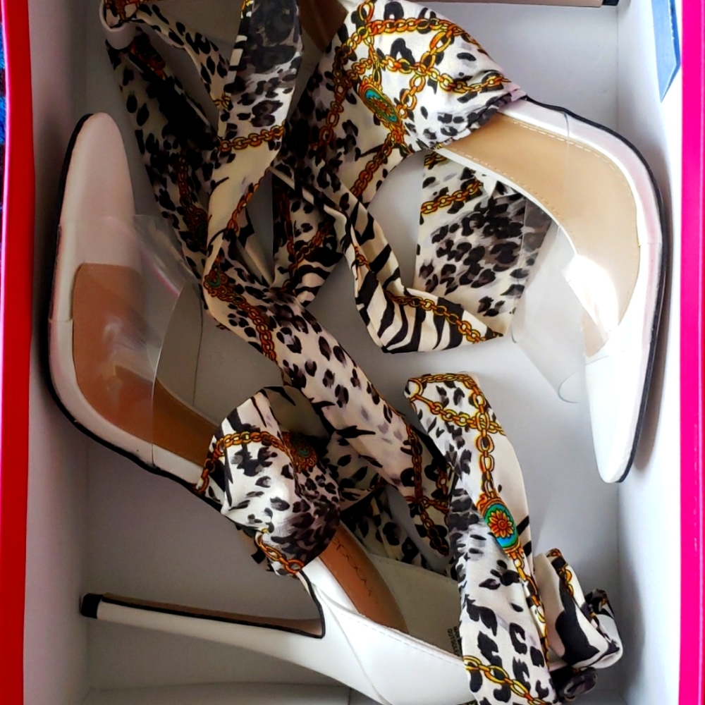 Snow Leopard Dress Heels